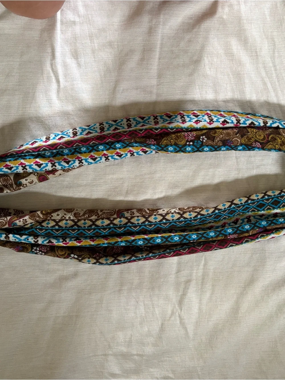 Infinity Scarf - Multicolor Paisley & Geometric Print
